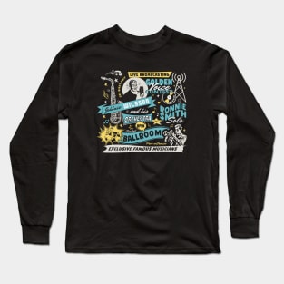 Vintage Retro Jazz Age Poster Comics Style Long Sleeve T-Shirt